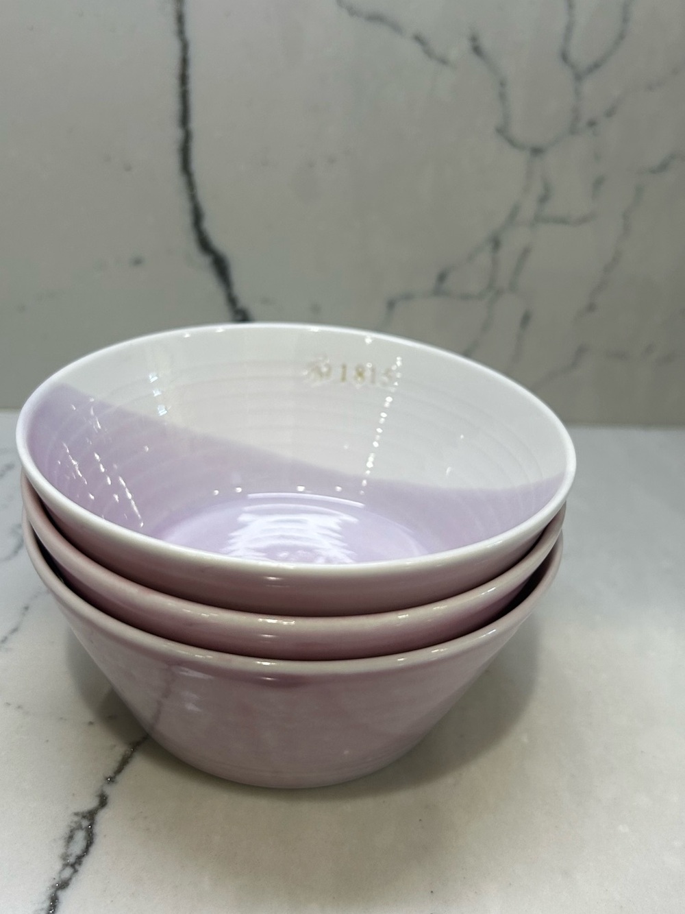 Royal Doulton Lavender-Tinted Porcelain Bowl SET OF THREE